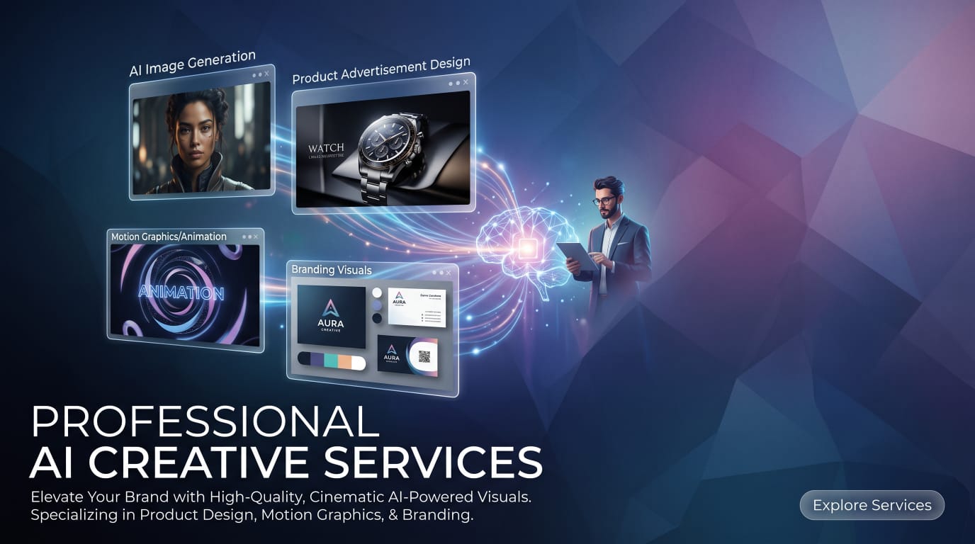 I provide professional AI-powered creative services